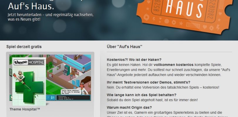 Theme Hospital – Den Klassiker gibt es gratis bei EA`s Origin