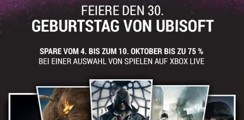 Ubisoft Sale via XBox Live – Bis zu 75% Rabatt