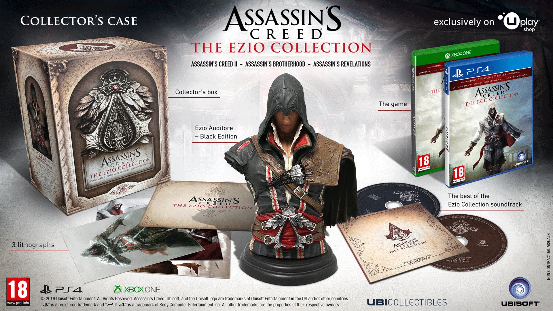 Assassin s nintendo. Коллекционное издание ассасин Крид 4. Assassin's Creed Эцио Аудиторе коллекция. Assassin's Creed коллекция Эцио ps4. Ассасин Крид 4 диск коллекционка.