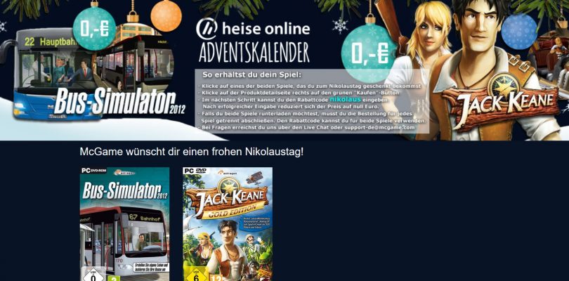 McGame – Morgen bekommt ihr zwei Spiele gratis