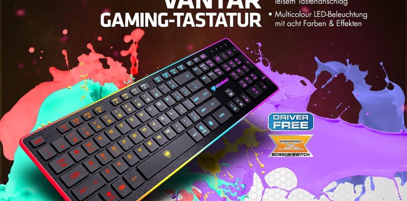 Farbenfrohe Gaming-Tastatur – Das kann die Cougar Vantar