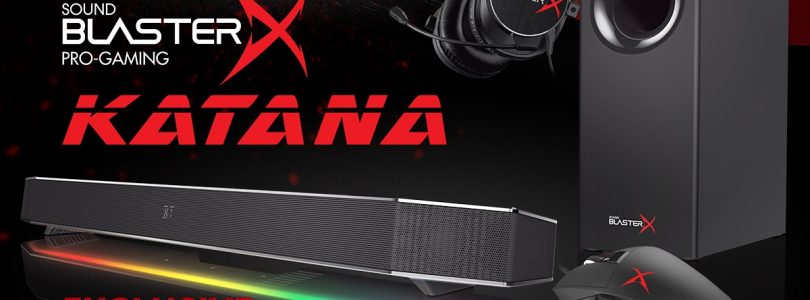 Exklusiv bei Caseking: Die Sound BlasterX Katana Soundbar nur für kurze Zeit mit Gratis-Beigaben für Vorbesteller