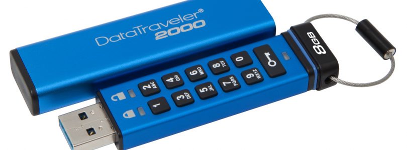 Verschlüsselter USB-Stick „DataTraveler 2000“ mit  4 und 8 GB veröffentlicht