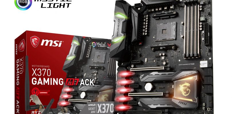 MSI startet mit neuem High-End-Mainboard X370 GAMING M7 ACK in den Handel