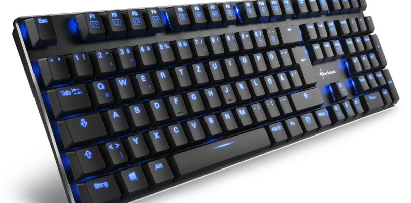 PureWriter – Low-Profile Tastatur von Sharkoon veröffentlicht