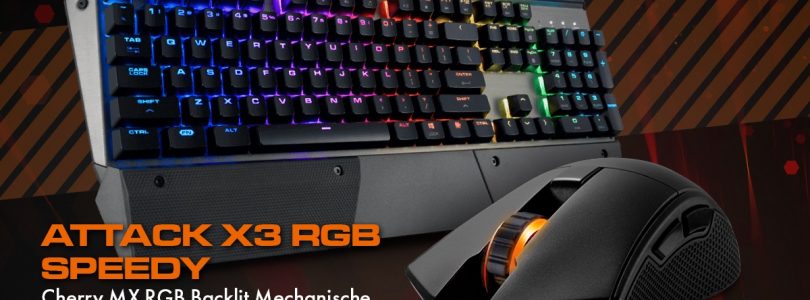 Cougar veröffentlicht Revenger S Gaming-Maus und die Attack X3 RGB Speedy Tastatur