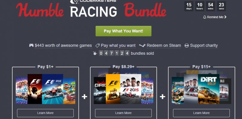 Humble Bundle – Neues Paket mit Rennspielen von Codemasters und neues Humble Monthly am Start