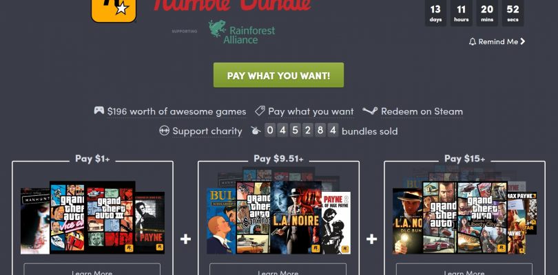 Humble Bundle – Neues Paket mit Spielen von Rockstar