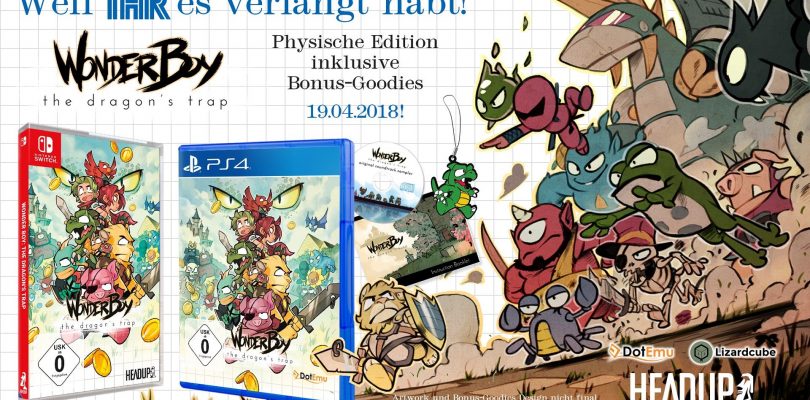 Wonder Boy: The Dragon’s Trap erscheint als Retailversion für Nintendo Switch und PS4 an