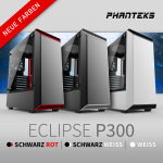 Phanteks Eclipse P300 Midi-Tower erscheint in drei neuen Farbeditionen