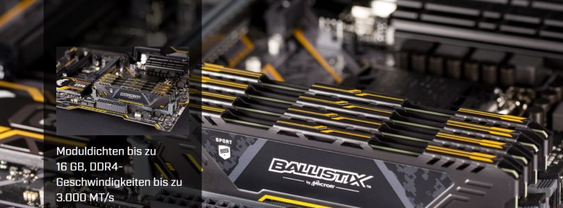 Computex 2018 – Ballistix zeigt neue Sport AT-RAM-Module