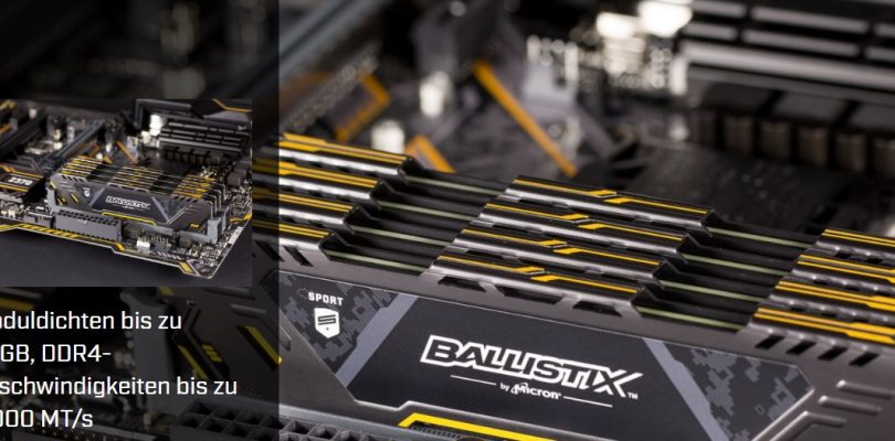 Computex 2018 – Ballistix zeigt neue Sport AT-RAM-Module