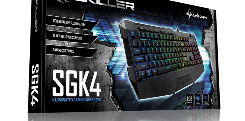 SKILLER SGK4 – Tastatur von Sharkoon startet um 29,99€ in den Handel