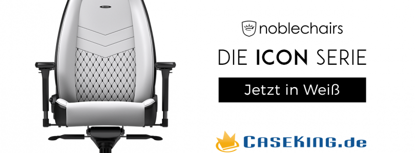 Caseking: noblechairs ICON erstrahlt nun auch in weißer Farbe