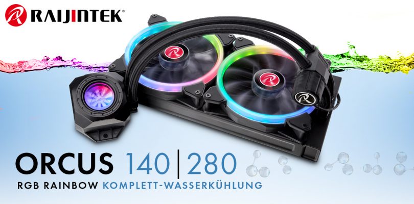 Raijintek Orcus RGB Rainbow Komplett-Wasserkühlung startet bei Caseking