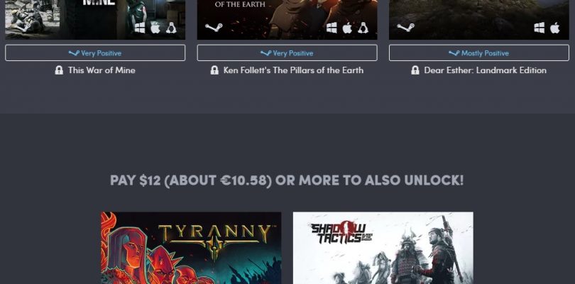 Humble Caffeine Bundle mit Shadow Tactics, This War of Mine und Mehr