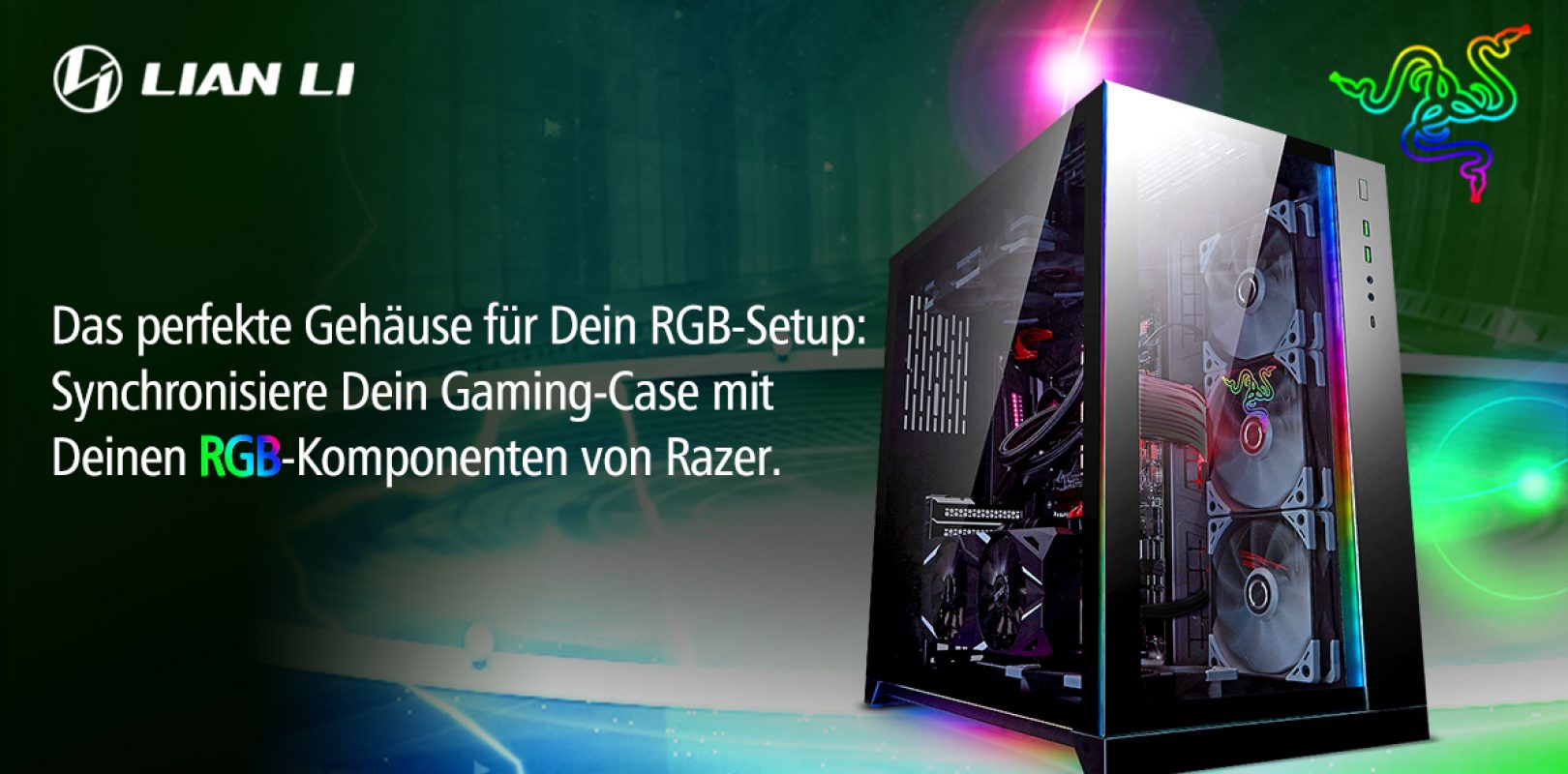 Lian Li Pc O11 Startet Als Dynamic Razer Edition Bei Caseking Mde Gaming