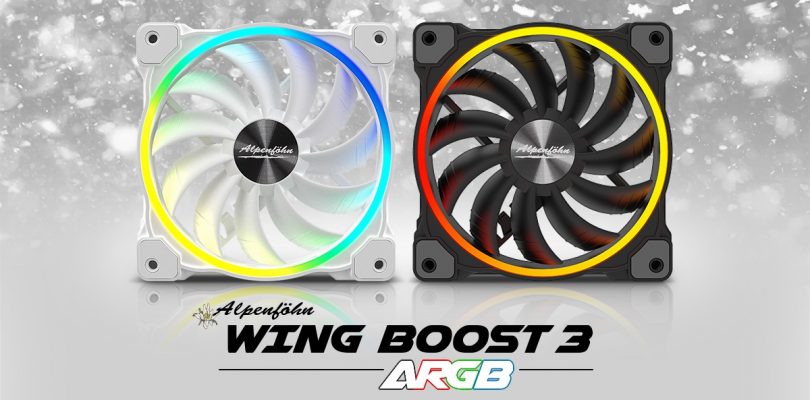 Alpenföhn startet mit RGB-Lüftern Wing Boost 3 durch