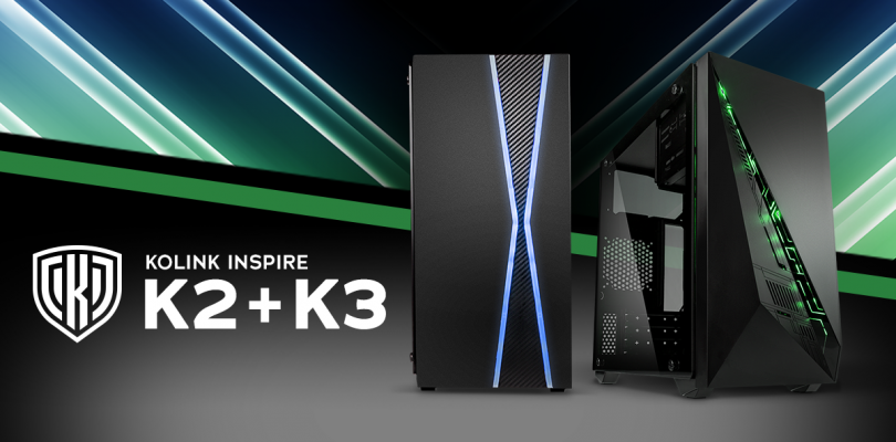 Kolink veröffentlicht zwei neue Micro-ATX Gehäuse Inspire K2 und K3