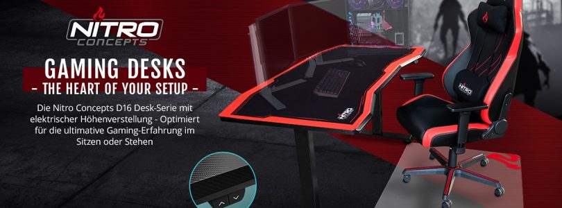 Nitro Concepts D16 – Der spezielle Tisch für Gamer im Detail