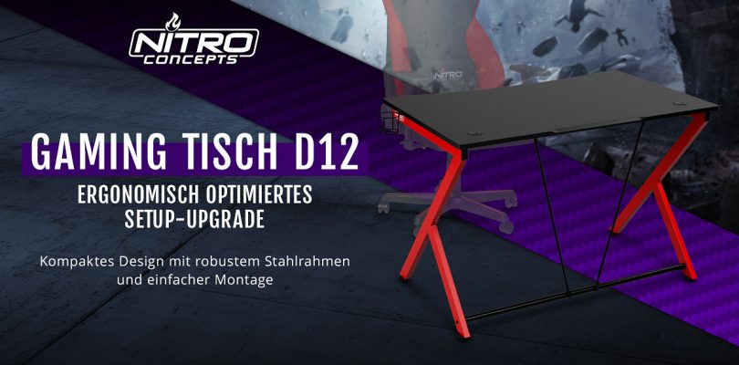 Nitro Concepts D12 – Das Einsteigermodel des Gaming-Tisches im Detail