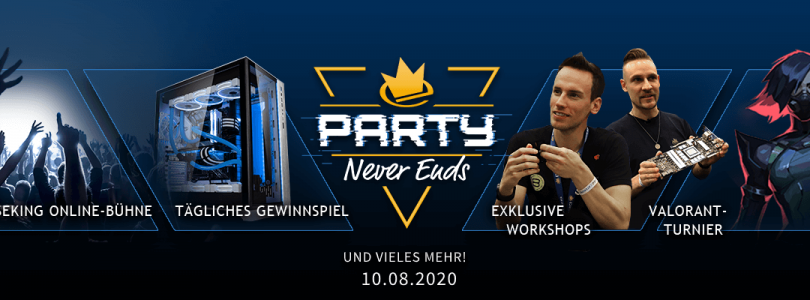 Caseking feiert Online-Event „The Party Never Ends“