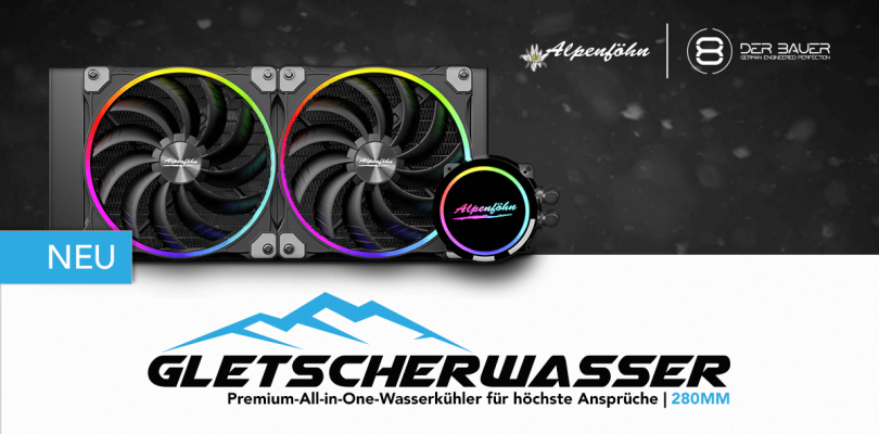 Alpenföhn Gletscherwasser 280 – AiO-Wasserkühlung mit RGB