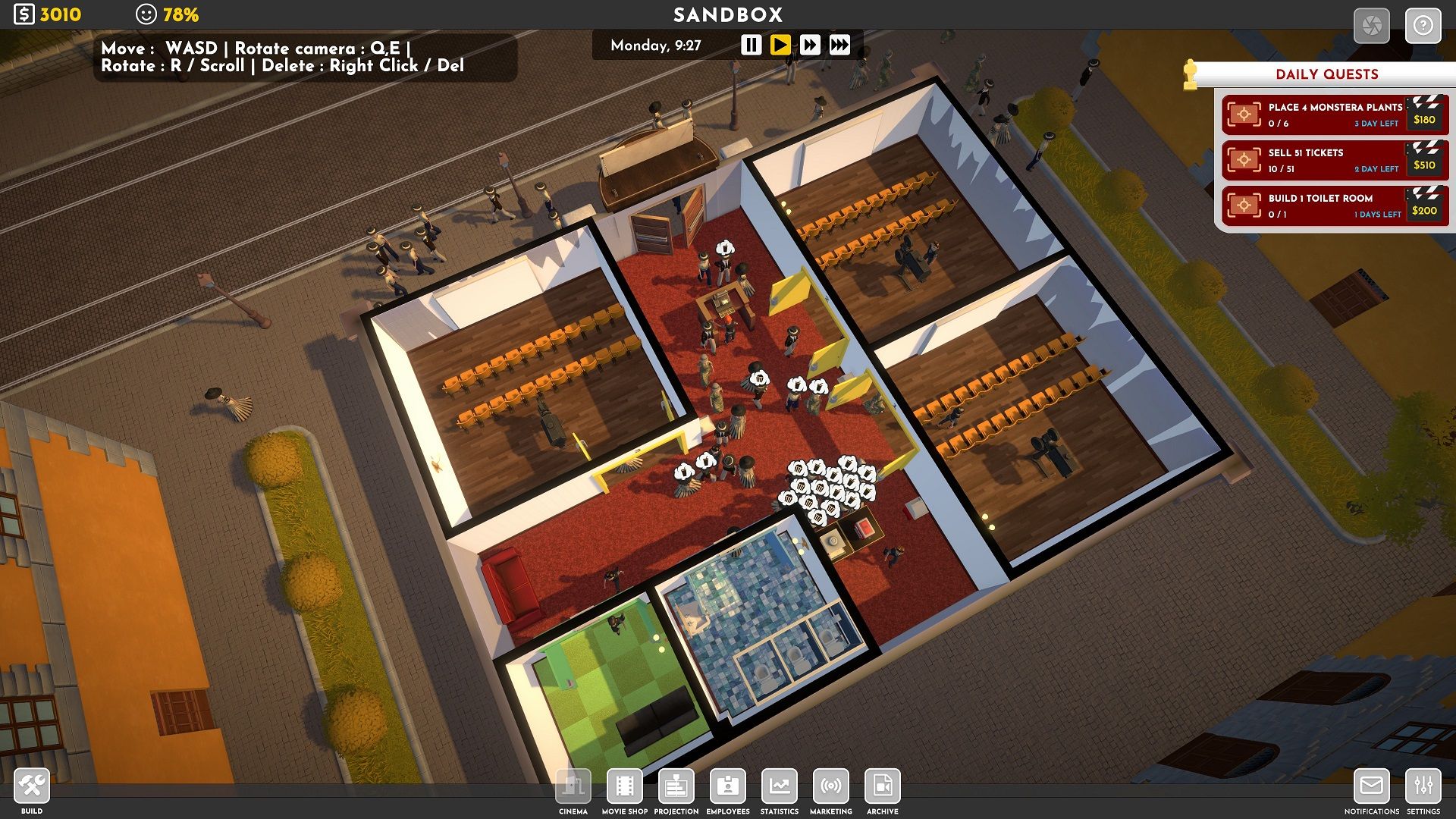 Bei der Eröffnung unseres Kinos werden wir von Gästen überrannt - Movierooms - Cinema Management.